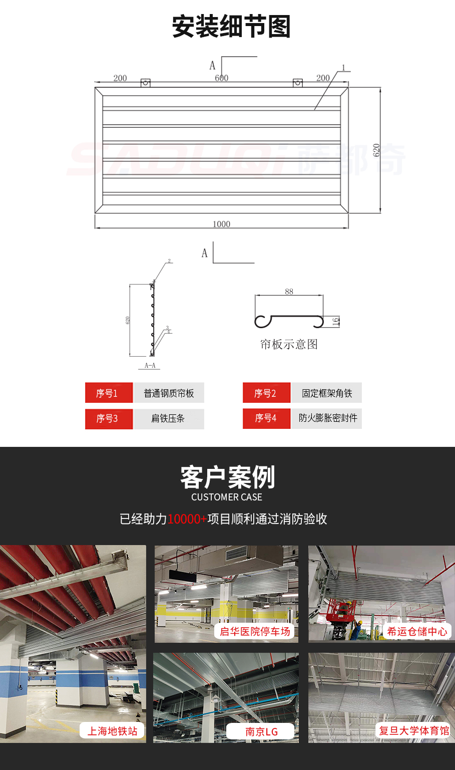 鋼制擋煙垂壁廠家